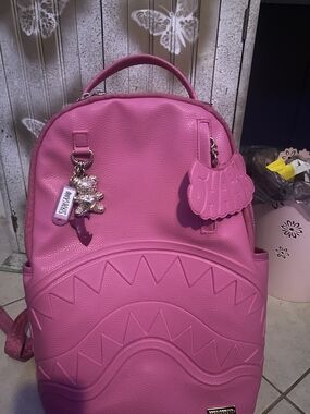 Sprayground Pink Limited Edition Backpack with Mesh Organizer
